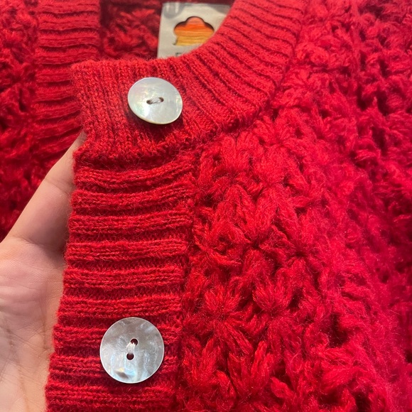 Farm Rio Red Ruffle Cardigan - Picture 5 of 12
